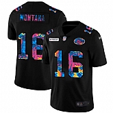 Nike 49ers 16 Joe Montana Black Vapor Untouchable Fashion Limited Jersey yhua,baseball caps,new era cap wholesale,wholesale hats